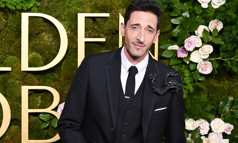 Adrien Brody ganha o Globo de Ouro e quase chora no discurso