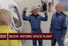 Jeff Bezos Blue Origin CNBC Space Flight