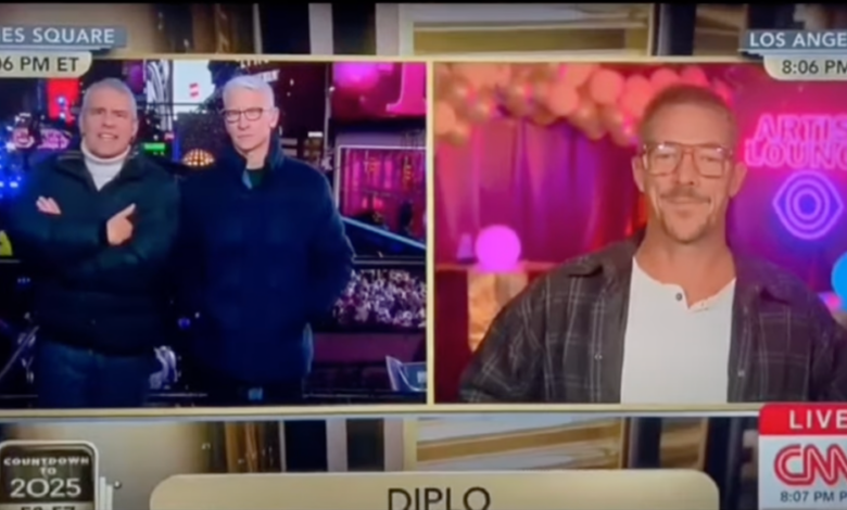 Diplo admite estar tomando LSD durante programa de ano novo da CNN