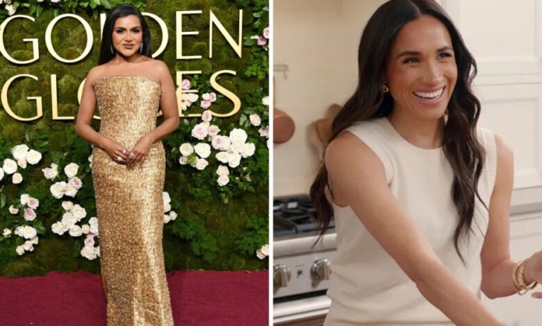 Mindy Kaling responde à reação de Meghan Markle com amor, Meghan