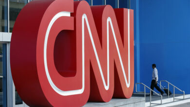 A Man Walks Into the Cnn Center in Atlanta Georgia Usa 26 August 2014 Multiple Media Outlets Are Reporting That Turner Broadcasting Which Includes Multiple Networks Including Cnn and Headline News Are Expecting Major Job Cuts Through Both Buyouts and Layoffs the Network Announced Today a Voluntary Buyout Program For About Six Percent of Hits U S -based Employees United States AtlantaUsa Media Cnn Job Cuts - Aug 2014