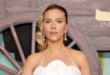 scarlett johansson at the premiere of asteroid city