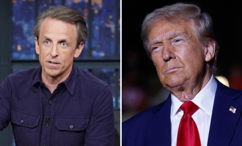 Seth Meyers responde ao discurso de Donald Trump contra ele