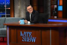 Stephen Colbert provoca Donald Trump por mover a inauguração para dentro