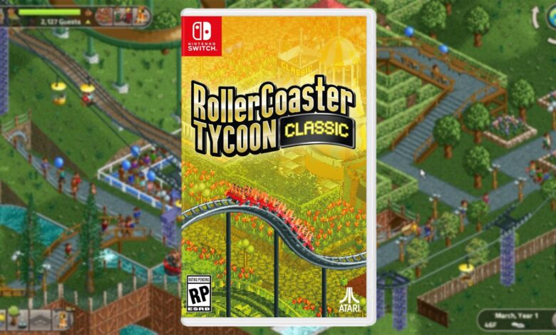 Rollercoaster Tycoon Classic, recebendo um lançamento físico de troca em abril