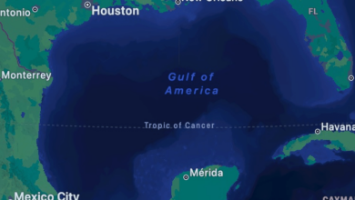 Apple Maps- Gulf of America