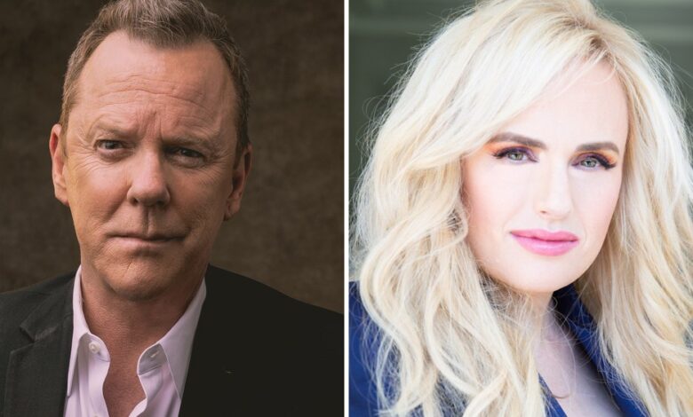 Kiefer Sutherland e Rebel Wilson se juntam à comédia de Natal 'Tinsel Town'